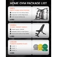 thumbnail image 2 of Dual-Station Smith Machine Home Gym, 140LB Weight Stack with LAT Pull-Down & Leg Press, All-in-One Workout Station for Couples & Family Strength Training, 2 of 9