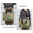 thumbnail image 6 of FORMRS 16" Laptop Sleeve Bag Carrying Case with Handle Travel Shoulder Briefcase, Beige Floral Garden, 6 of 8