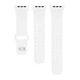 thumbnail image 4 of Hoosiers Engraved Silicone Unisex Watch Band for Apple Watch - 42/44/45/49mm(46mm Series 10/11) White by Affinity Bands, 4 of 4