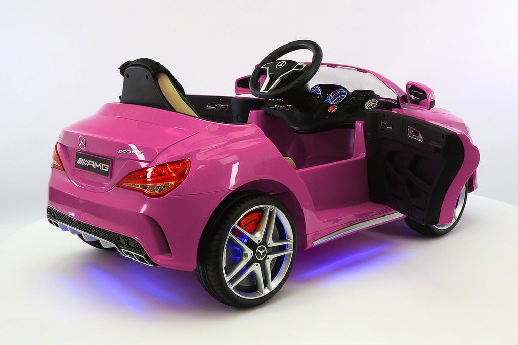 pink ride on mercedes
