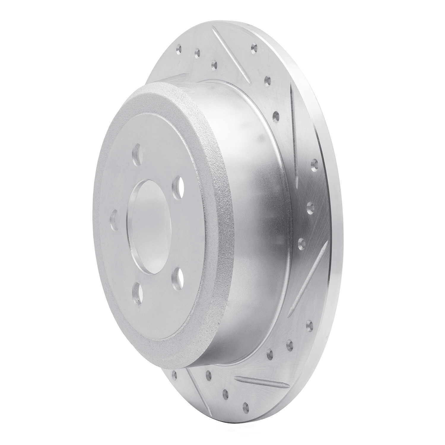 Dynamic Friction Company 631-42019L DFC Brake Rotor - Drilled And Slotted - Silver
