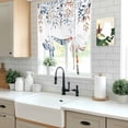 thumbnail image 5 of Blue Coastal Tie Up Curtains 45 Inches Long, Kitchen Window Curtains Over Sink, Summer Beach Starfish Weeping Eucalyptus Small Window Curtains Shade Balloon Curtains Valances for Bedroom/Cafe 34"x45", 5 of 8