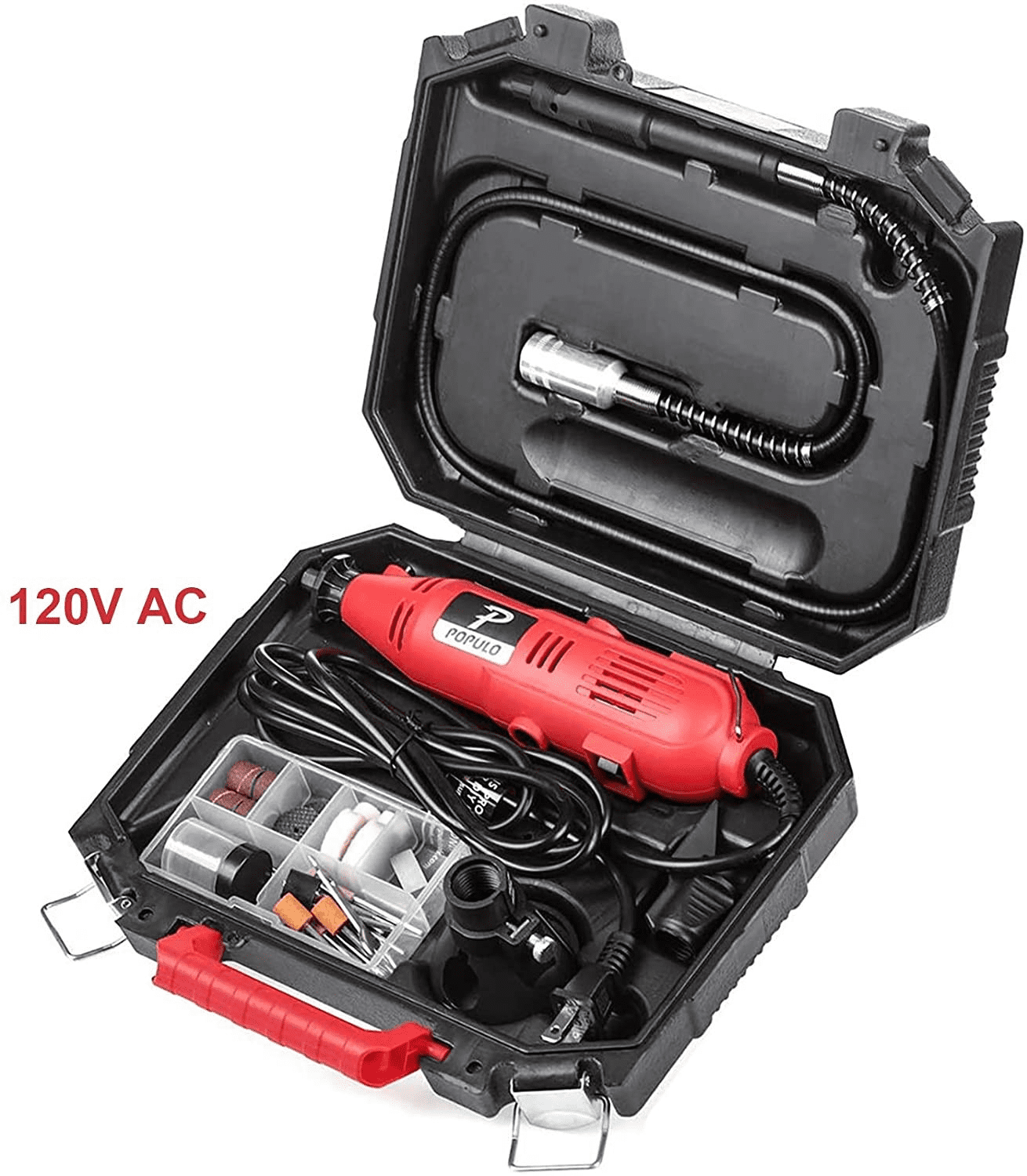 3 Attachments Details about   High Performance Rotary Tool Kit with 107 Accessories