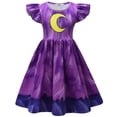 thumbnail image 4 of Smiling Critters Catnap Vestido para niñas pequeñas Ropa para el día del perro y la siesta para gatos Disfraz de cosplay para niños Vestido casual de verano con mangas abullonadas + Bolsa, 4 of 5