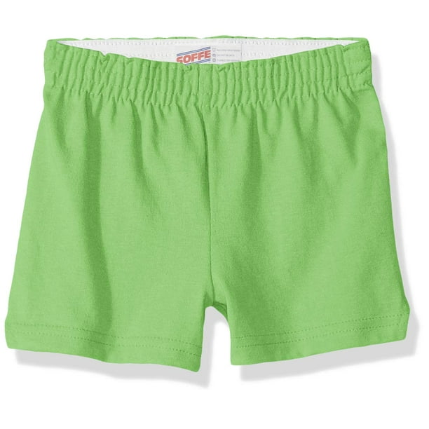 Soffe Girls' Authentic Cheer Short, Pear, X-Large (1-Pack