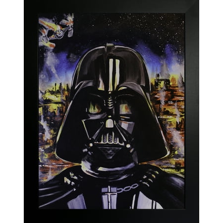 UPC: 0786024250491 | FRAMED Darth Vader by Ed Capeau 8×10 Art Painting Reproduction