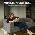 thumbnail image 4 of Sofá Cama Desplegable de Alta Densidad con Funda de Corduroy y Sistema de Fijación por Cierres – Nuestro Nido, 4 of 8