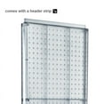 thumbnail image 4 of 48 Pocket, Two-Sided Revolving 16"W x 60"H Pegboard Brochure Floor Display Kit, 4 of 5