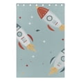 thumbnail image 4 of Rockets in Green Black Out Curtains 84 Inch Length for Bedroom Living Room Windows 2 Panels Set, 4 of 6