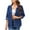 Blue, variant on Busydd Denim Jackets for Women Casual Long Sleeve Button Lapel Womens Jackets Comfortable Pockets Womens Fashion XL