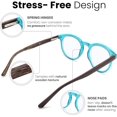 thumbnail image 2 of 2SeeLife Lunettes Rondes Anti-Lumière Bleue pour Hommes et Femmes pour Toutes les Formes de Visage avec Vision Claire - Lunettes de Lecture Robustes pour Femmes et Hommes, 2 of 7