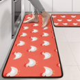 thumbnail image 2 of Kitchen Rugs Sets Of 2,Red Chicken Pattern Anti Fatigue Kitchen Mat Rugs Non Slip Washable,Decorative Kitchen Floor Mats for Kitchen,Sink,Laundry,17"x47"+17"x47", 2 of 5