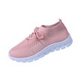 thumbnail image 2 of EKVAHL Women's Orthopedic Knit Sneakers, Tennis Shoes Walking Shoes, Breathable Mesh Arch Support Flexible Sole Gym Workout Outdoor Daily Athletic Shoes Pink, 2 of 4