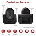 thumbnail image 4 of Hosmart Wireless Intercoms for Home, New Rechargeable Full Duplex Caregiver Pager for Elderly Senior, Two-Way Real-time Talk, Portable Personal Alert, Call/Monitor Button for Home Safety(Black), 4 of 7