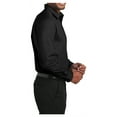 thumbnail image 4 of Mafoose Male Carefree Poplin Uniform Men Shirts Deep Black S, 4 of 6