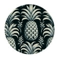 thumbnail image 2 of GOSMITH Tablecloths Tropical Hawaiian Pineapple (Black & White Pineapple) White, 2 of 7
