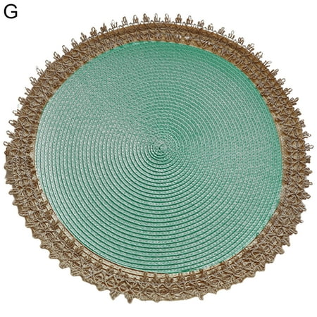 

Wanwan Place Mat Flexible Protective PP Handmade Anti-slip Table Cup Mat for Daily Use