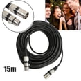 thumbnail image 3 of Micrófono Cable balanceado XLR de 3 pines Totalmente balanceado a (15M), 3 of 5