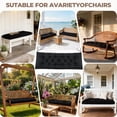 thumbnail image 6 of Yeerswag 59" x 20" Black Outdoor Bench Cushion, Anti-fading, Water-Resistant, Non-Slip, 6 of 7