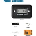 thumbnail image 3 of Runleader Motorcycle Engine Tach Hour Meter TOT Hours Accumulate Digital Tachometer Lawn Mower, 3 of 7