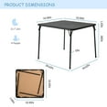 thumbnail image 4 of Homy Casa Foldable Outdoor Dining Table for 4, Square Patio Table for Picnic, 33.9in, 4 of 7