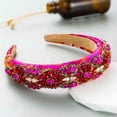 thumbnail image 3 of Colorful Retro Exaggerated Headband with Rhinestones - Handmade Crystal Hair Accessory for Women and Girls, 3 of 3