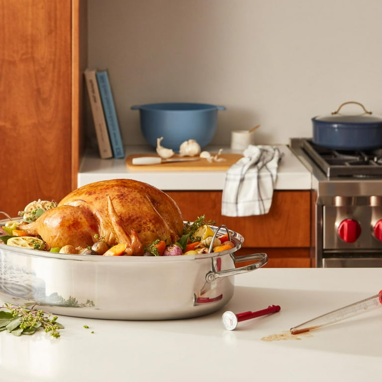 Le Creuset Stainless Steel Roasting Pan with Rack