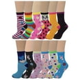 thumbnail image 4 of Ayla 12 Pairs Pack Kids Girls Colorful Creative Fun Novelty Design Crew Socks, 4 of 4
