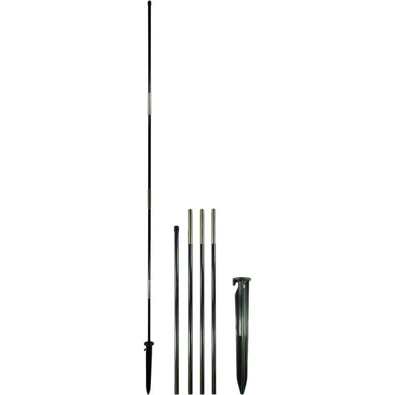 In the Breeze 4549 — 6-foot, 4-Section Freestanding Banner Pole with Ground Stake — Flagpole for Banners — 0.5" Diameter Banner Pole for Business and Events