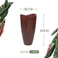 thumbnail image 6 of Ecobo 31.5 inches Eco-Friendly Round Pot Planter Onda Indoor/Outdoor use, Durable, Versatile & Lightweight, Designed by Brazilian Artisans, Contemporary All-Weather Design –Blue, 6 of 8