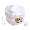 thumbnail image 2 of Visland Lunch Box Convenient Cleaning Portable Good Sealing Large Capacity Storing Fruit PP Material Double-layer Salad Box School Supply, 2 of 8