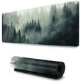 thumbnail image 1 of Green Tree Misty Fir Forest Vintage Retro Style Large Mouse Pad Keyboard Pad Long Extended Multipurpose Computer Game Mouse Mat, 1 of 1