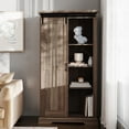 thumbnail image 3 of Emma + Oliver 36" Wide Farmhouse Storage Cabinet with Sliding Barn Door, 4 Adjustable Height Shelves and 2 Fixed Shelves in Graywash, 3 of 14