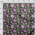 thumbnail image 3 of oneOone Polyester Spandex Dark Green Fabric Floral Sewing Craft Projects Fabric Prints By Yard 56 Inch Wide, 3 of 4