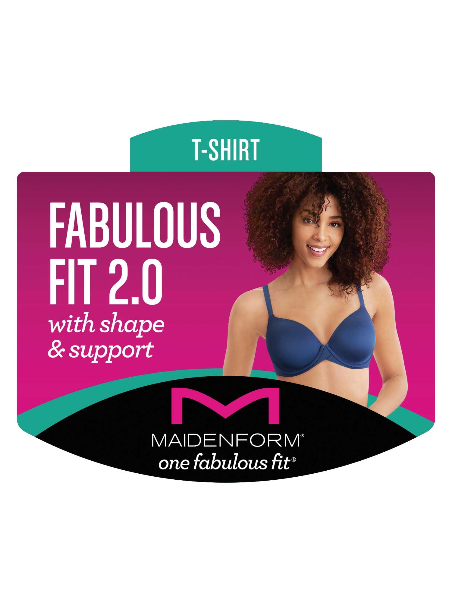 Maidenform Women's One Fabulous Fit 2.0 Tailored Demi Bra Dm7543 - White 32a  : Target
