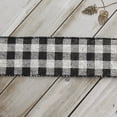 Ribbon Traditions Rustic Black / White Buffalo Plaid Burlap Wired ...