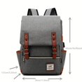 thumbnail image 2 of Student Backpack Travel Backpack Outdoor Casual Bag For Men And Women Computer Bag Shoulder Bag Multi-purpose Backpack With Belt Decoration, 2 of 5