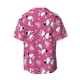 thumbnail image 2 of Xecao offers the Love Dog for Men's Casual Short-sleeved Shirt, a button-up collared shirt with a pocket, perfect for beach vacations and yacht travel in the XX-Large size., 2 of 7