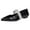 Black, variant on Wyzesi Black Sneakers Toddler Size Women's Pointed Flat Bottom Baotou Sand als Small Women Rhinestone A Word with Shallow Mouth Single Shoes White Sneakers Women Gum Christmas Sneakers for Women