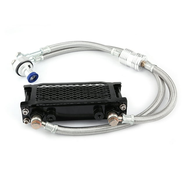 Motorcycle Oil Cooler System Kit for GY6 100CC-150CC Engine, Quickly Cooling Oil, Reducing Wear, Increasing Power, Professional Manufacturing