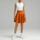 thumbnail image 3 of Falda midi plisada de corte A para mujer: falda media de 45 cm de poliéster y spandex, no transparente, versátil para todas las ocasiones, tallas S-XXXXL, 3 of 5