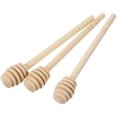 thumbnail image 7 of 3Pcs Wooden Honey Dippers Sticks Honey Jam Syrup Collecting Dispensing Drizzling Jam Stick, 7 of 7