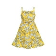 thumbnail image 3 of Girls Dress Yellow Flower Tank Sundress Party 4 Years, 3 of 6