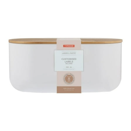 Typhoon Eden Bread Bin with Reusable Labels