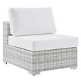 thumbnail image 2 of Modway Convene Outdoor Patio Armless Chair in Light Gray White, 2 of 8