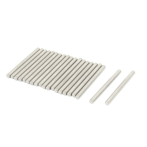 2.5mm x 30mm 304 Stainless Steel Dowel Pins Fasten Elements Silver Tone 20pcs