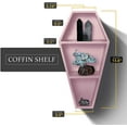 thumbnail image 2 of Manny’s Mysterious Oddities Pink Coffin Floating Shelves Spooky Gothic Home Decor Set of 1, 2 of 6