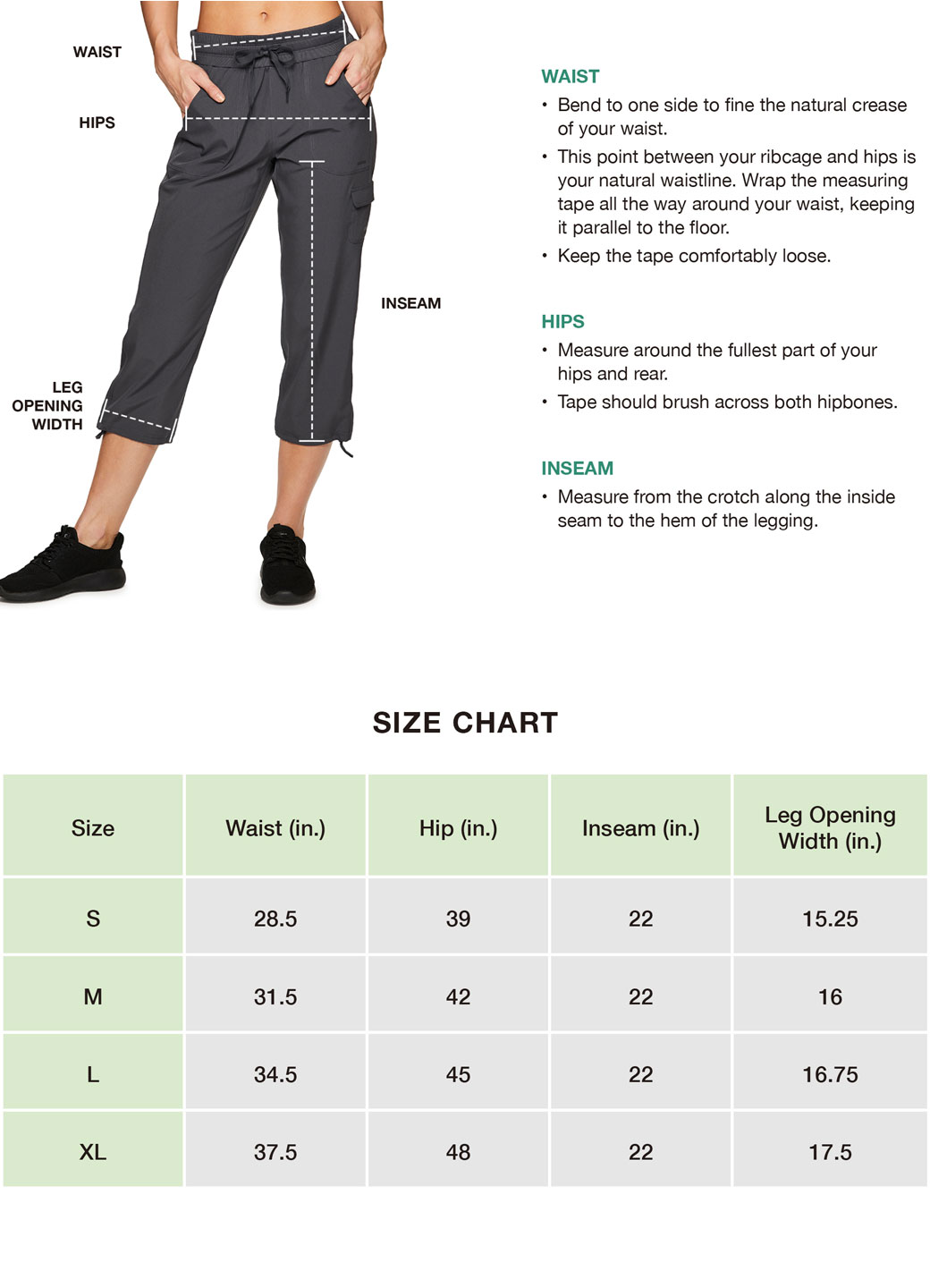 RBX Active Women's Relaxed Lightweight Woven Cargo Capri Pant - Walmart.com