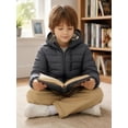 thumbnail image 6 of Wantdo Big Boy's Puffer Jacket Waterproof Winter Jacket Packable Puffer Coat Gray 14-16, 6 of 8