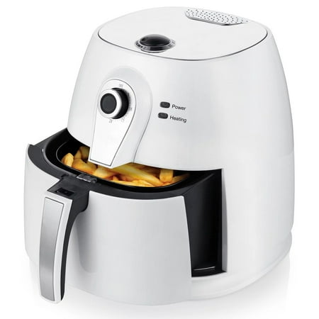 

Air Fryer 3.2 QT 1400W with Adjustable Temperature Knob White